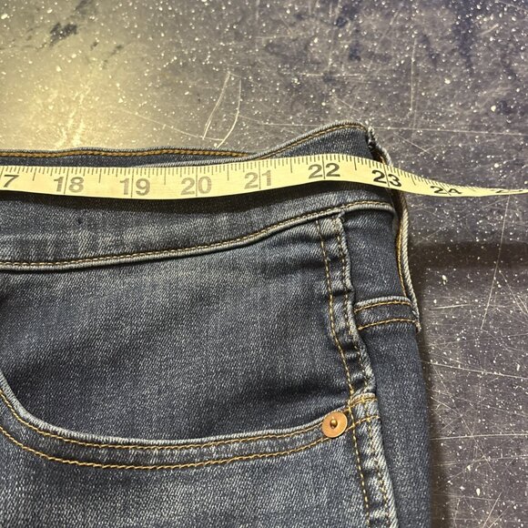 Madewell 10" High Rise Skinny Jeans Dark Wash Zipper Closure Wms Plus Sz 37 Tall - Picture 9 of 11